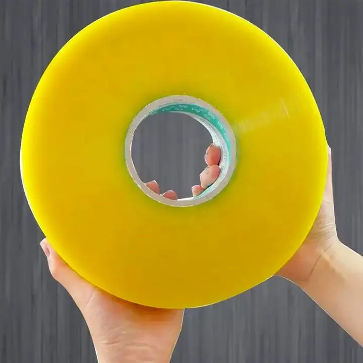 Free Sample Custom manufacturer high quality bopp jumbo roll adhesive customized tape with logo
