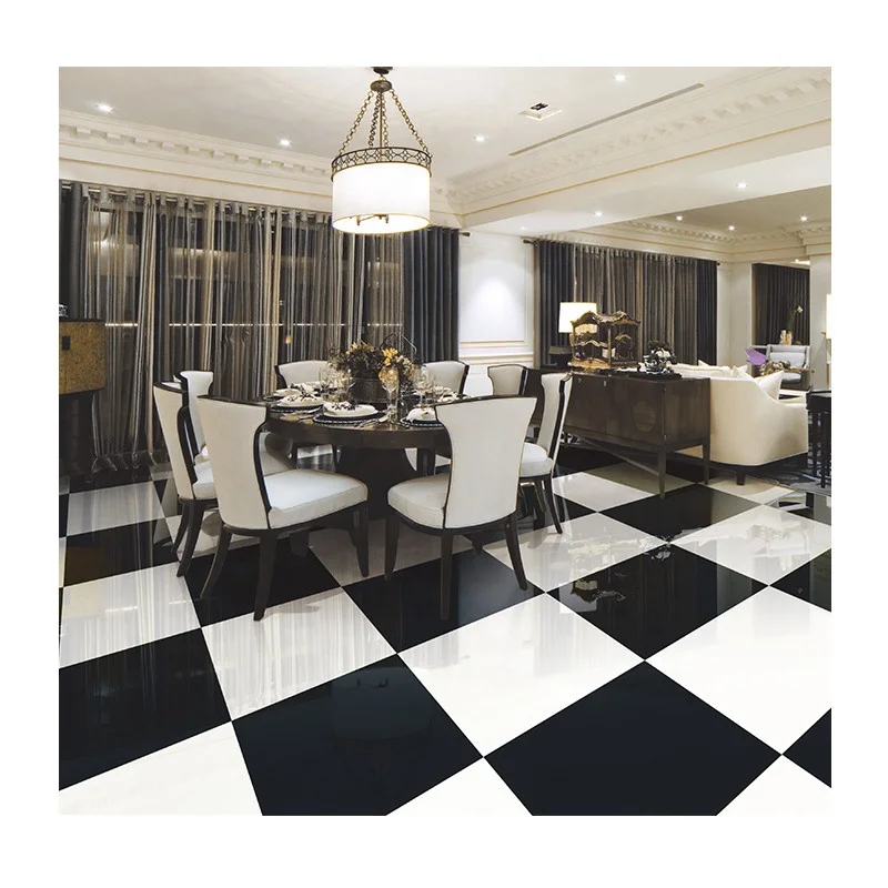 Vitrified ivory white colored 600x600 gloss pure white polished porcelain floor tiles