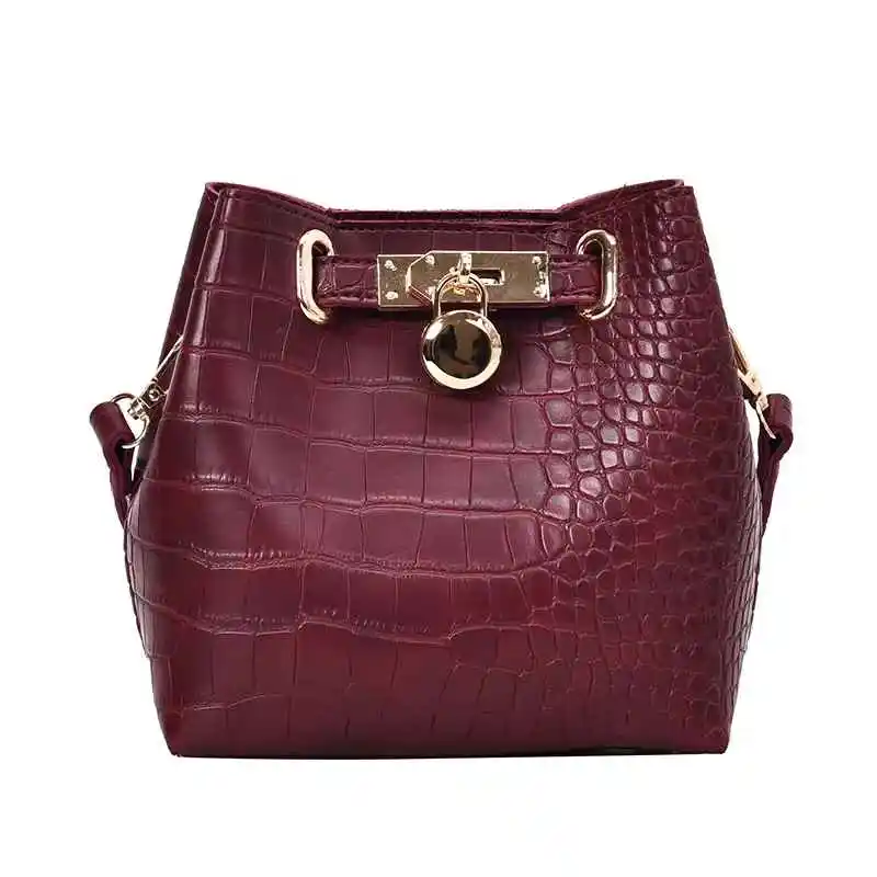Chinese Bolsa Bucket Saco Les Grand Des Femmes Forme Seau Sacs A Main Noir Cuir Ladies Black Leather Designer Bucket Bag Handbag