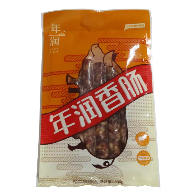 
Delicious homemade chinese food ham sausage making 