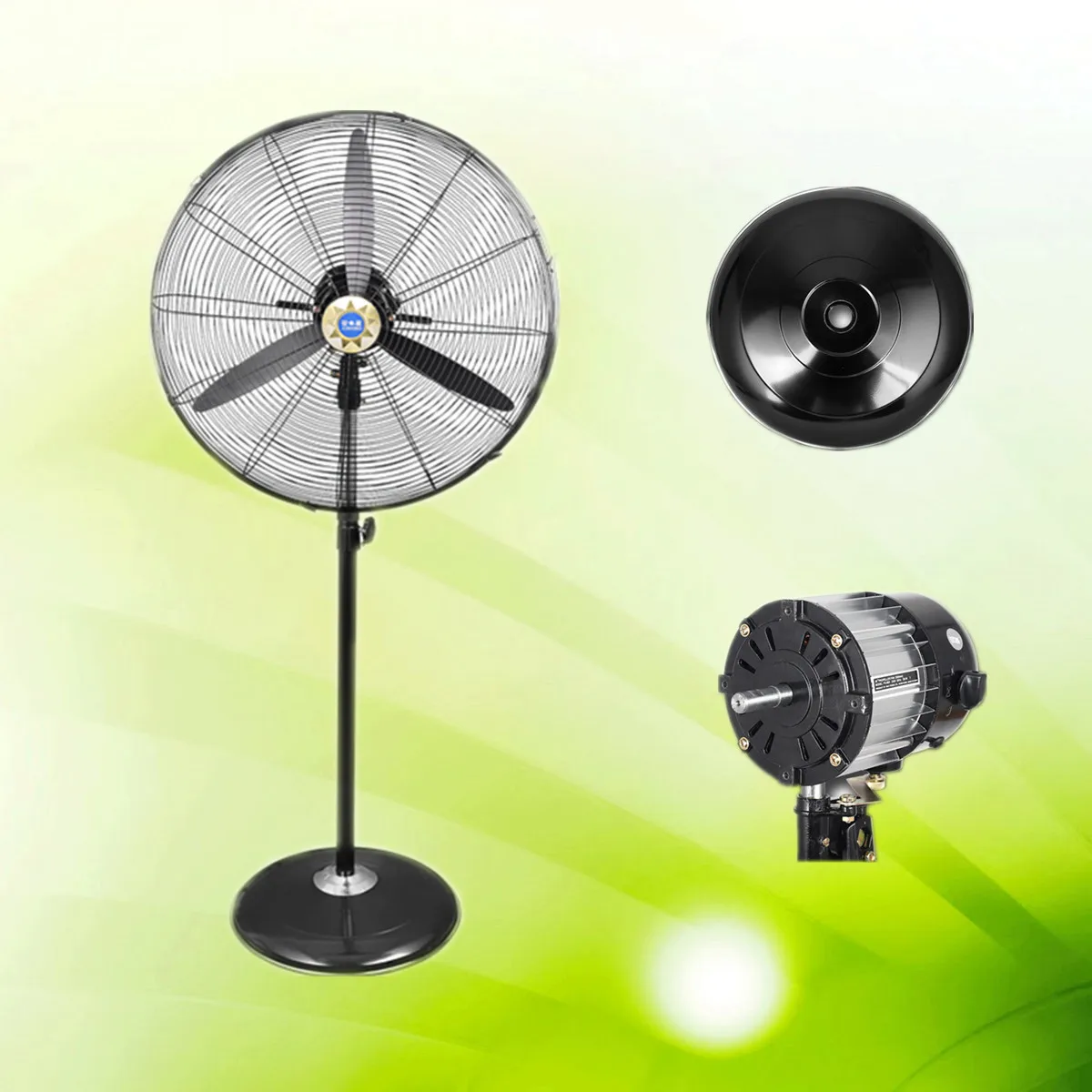 Strong Airflow 18/20/24/26/30inch Metal OX Blade Industrial Stand/Wall Fan