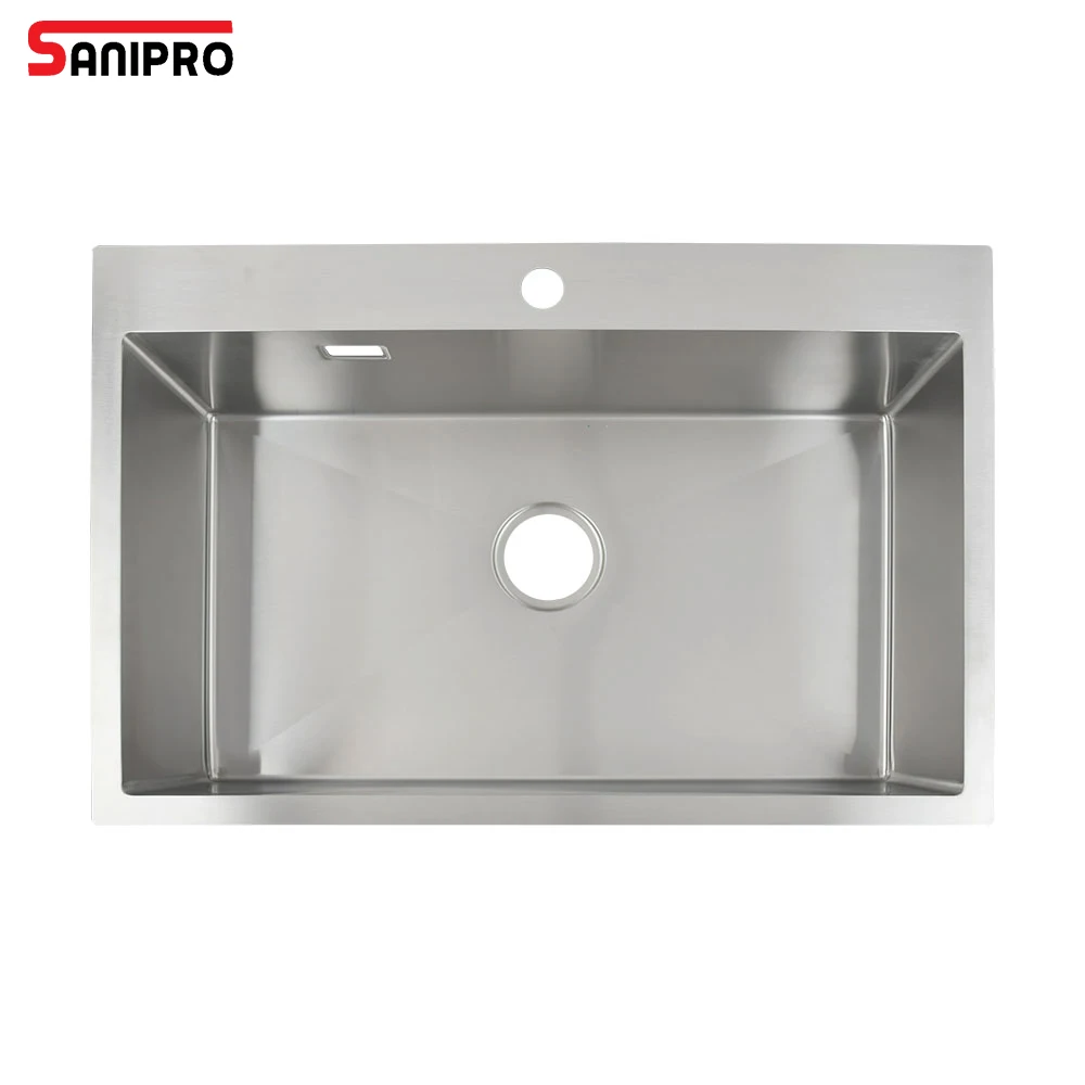 SANIPRO Undermount SUS304 SS316 нержавеющая сталь емкость для стирки кухонный ручной работы раковина с одной чашей мытья