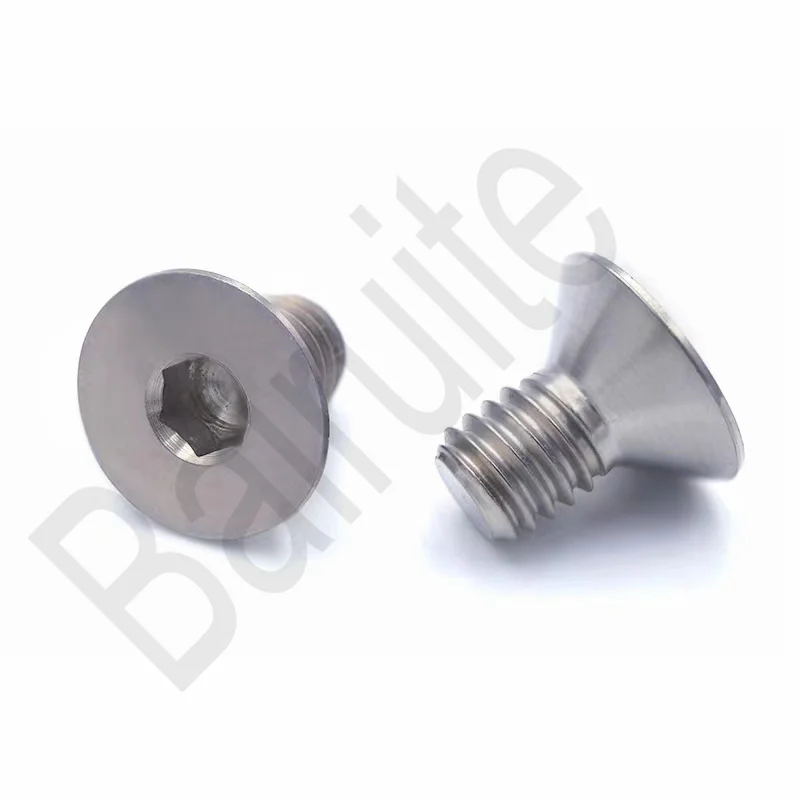 DIN7991  Gr5 titanium hexagon socket countersunk  head  bolts for industry