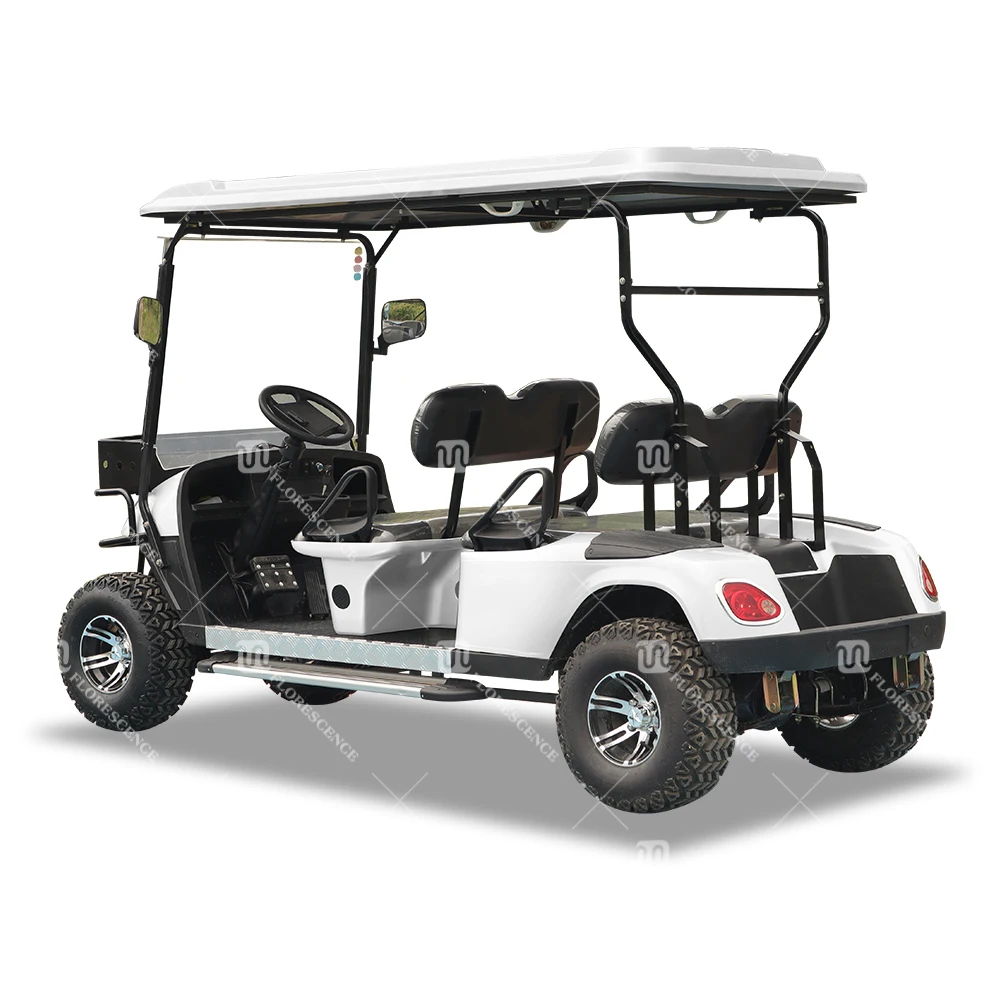 Brand New 4 Person 72v electric lifted golf cart off road buggy with lithium battery  4 Wheel Electric Golf Cart For Sale