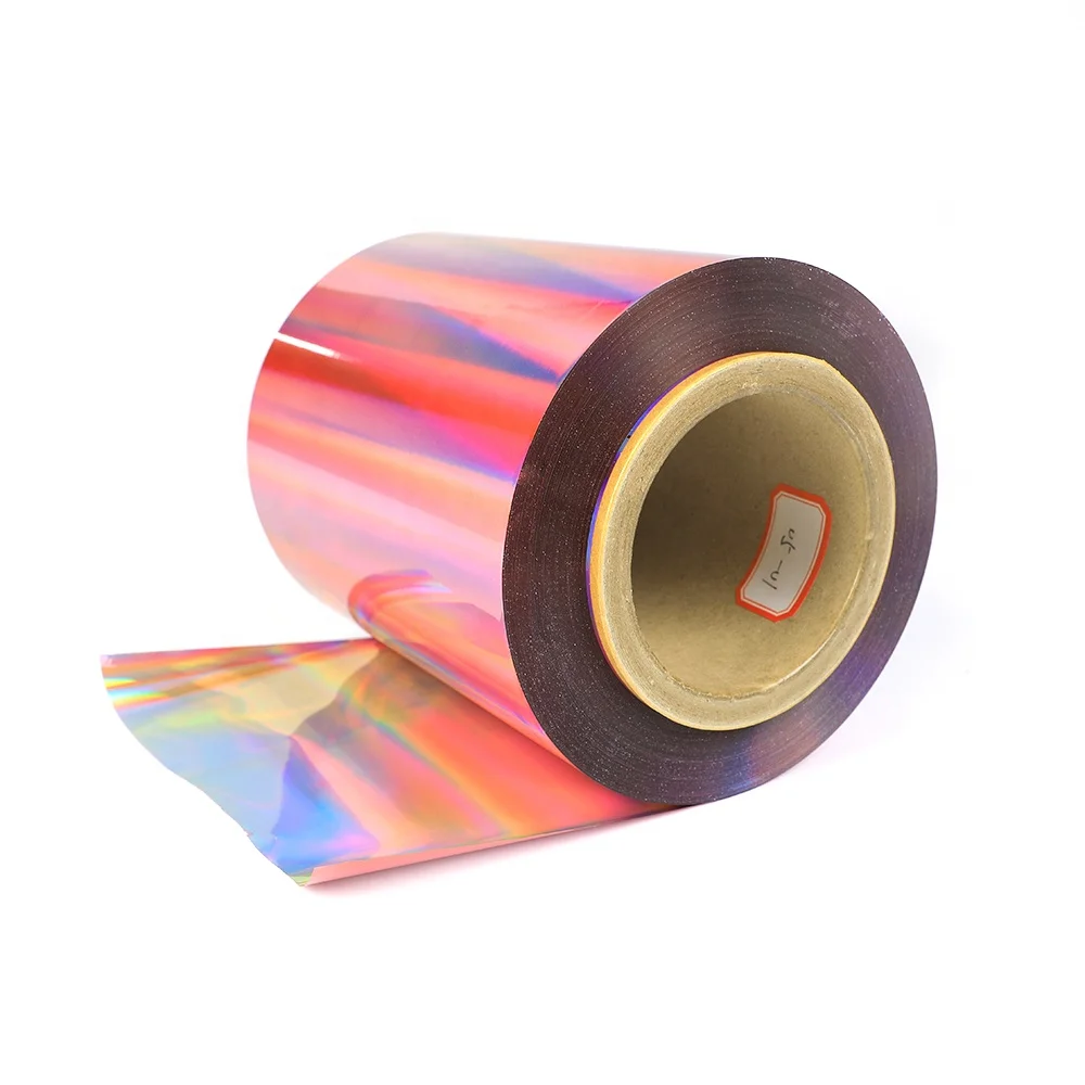 Новейший дизайн трансферная пленка материалы для печати на заказ многоцветная Лазерная голографическая холодная фольга