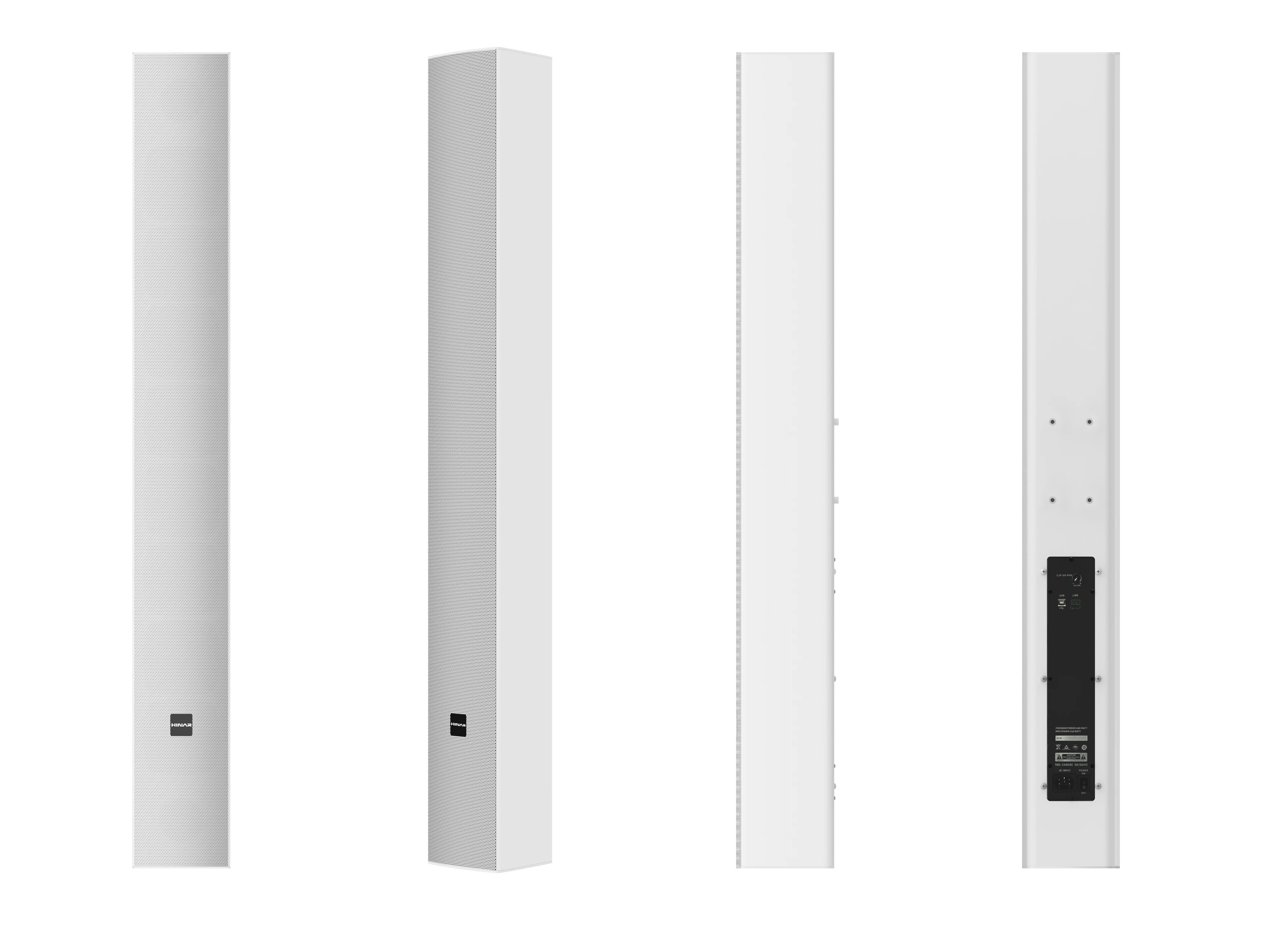 Active Array Column Speaker 320W Connection 4Inch Box Line Bar Sound Metal Passive Sound Speaker