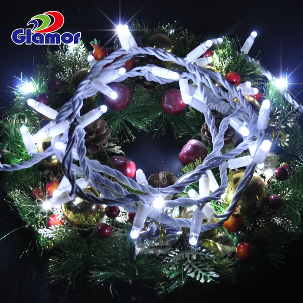 Высококачественная мигающая СВЕТОДИОДНАЯ цепочка Рождественская Светодиодная лампа с 4 + 1/5 1/9 1 мигающими светодиодными гирляндами коммерческого класса