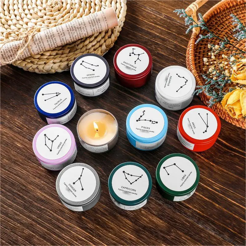 Manufacturer Low Price Richly Scented Candle Constellation Series Scented Soy Wax Candles Gift Set