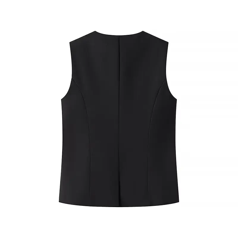 PB&ZA Women 2024 New Fashion Casual crew neck Tank Tops Vintage Sleeveless Female Camis Chic Tops