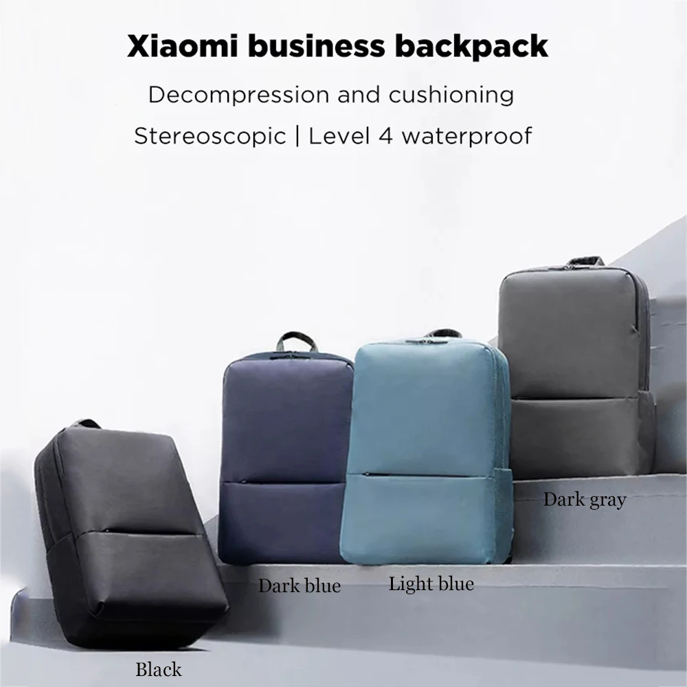Xiaomi классический деловой рюкзак 2 поколения 15 6 дюймов для ноутбука водонепроницаемая сумка через плечо школьного путешествия рабочий полет