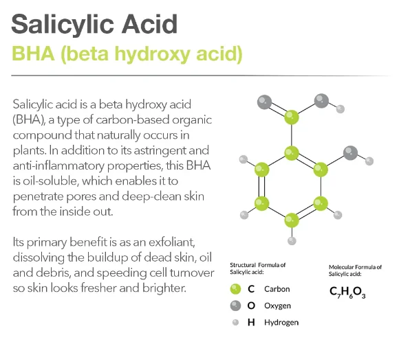 Cosmetic Grade Beta Hydroxy Acid BHA Salicylic Acid Powder