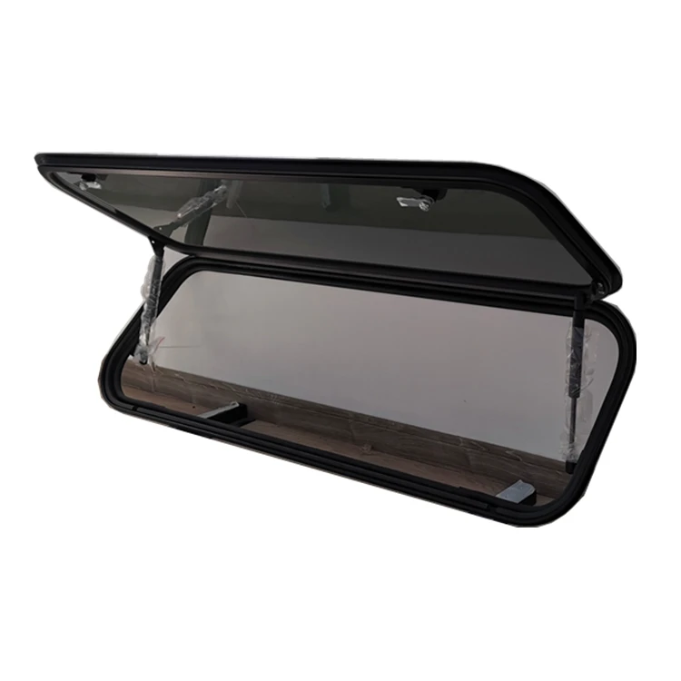 TONGFA Hot Sale Caravan RV Motorhome Aluminum Alloy Pick up Truck Tophung Hinged Window with 3mm Tempered Glass
