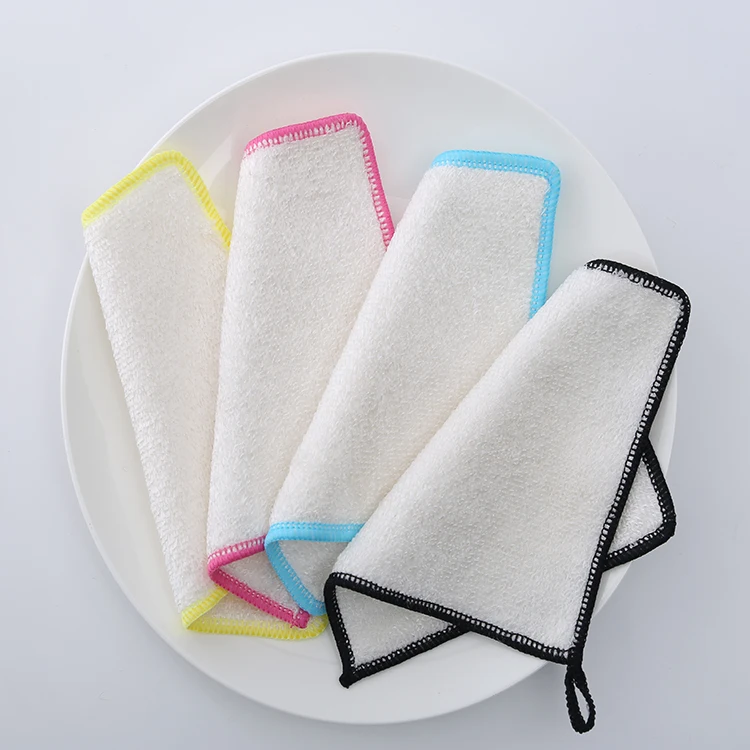 Rapid Delivery Of Household Cleaning Products Bamboo Fiber Dish Cloth Cleaning Kitchen Cloth