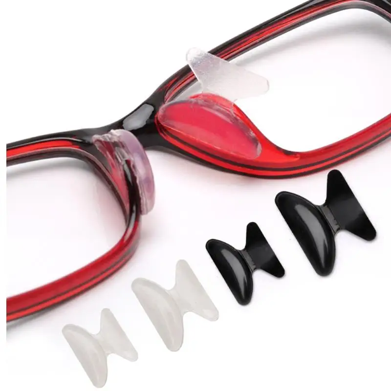 fashion soft slip on optical glasss frames parts adhesive  silicon nose pad