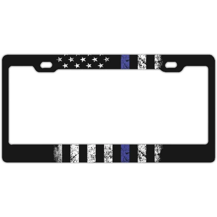 Rainbow License Plate Frame Aluminum Board Frames Theft-Proof Frames Custom Colorful License Plate Holder