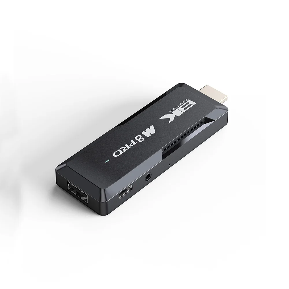 Оптовая продажа M8 Pro 8k HD Smart Android TV stick All Allwinner H313 2 ГБ памяти 16 флэш-2 4 г/5 г двойной Wi-Fi голосовой пульт дистанционного управления