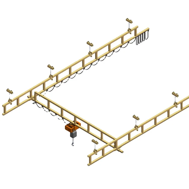 DIY design special performance european single girder rigid track overhead crane