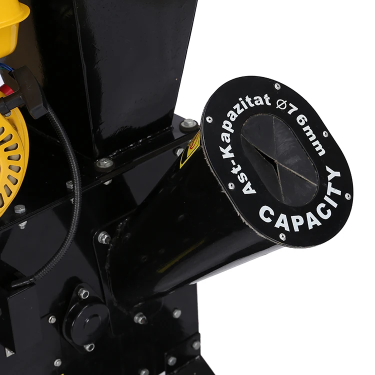 7HP Gasoline HSS Chipping Knives Wood Machine Chipper Crusher Shredder