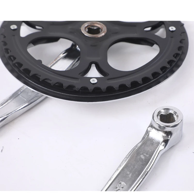MAXFORD 48T 152mm Road Bicycle Chainwheel and Crank Steel Bicycle Freewheel Crank for Mountain Bike