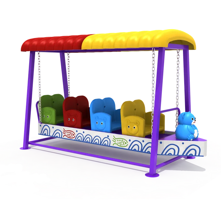 China Colorful new design backyard play plastic kids indoor & outdoor baby swing