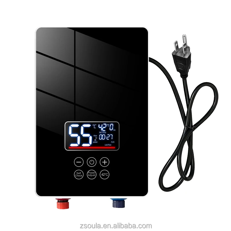 Portable Fashion Attractive Design Wall Mounted Instant Electric Tankless Water Heater Mexico Spain Commercial Household Shower
