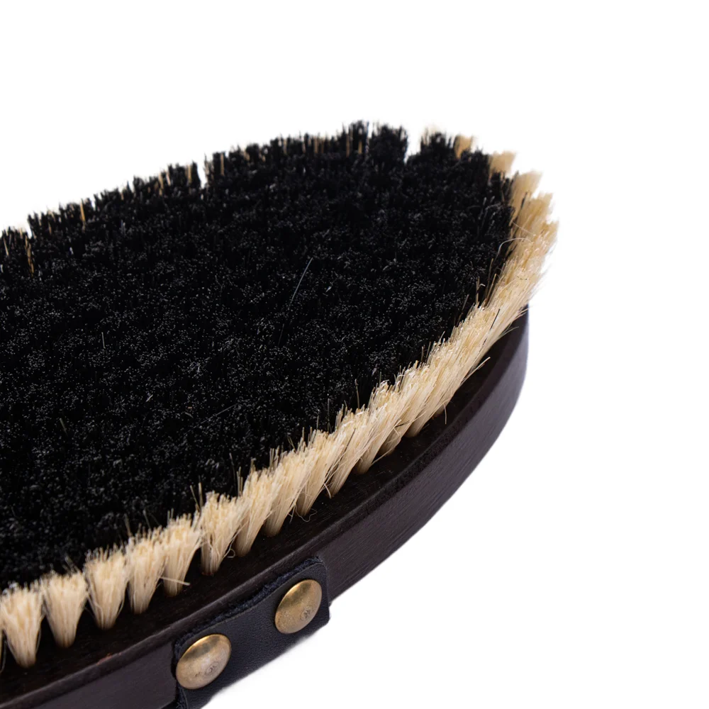 Factoey Supply Portable Equestrian Equipment Horse Care Products Wooden Handle Bristle Horse Body Cleaning Brush