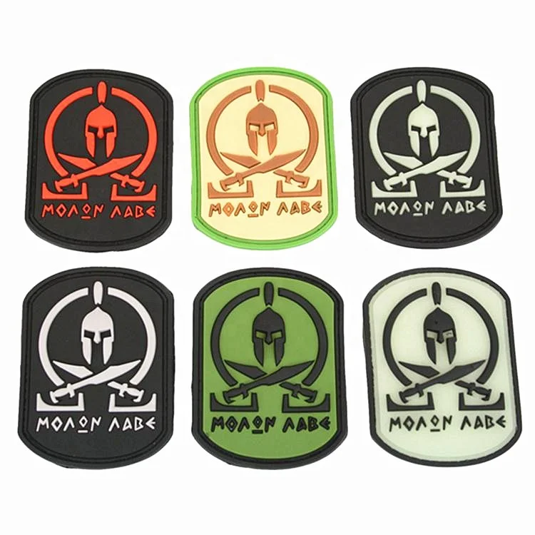 OEM factory pvc rubber patch custom police pvc patches