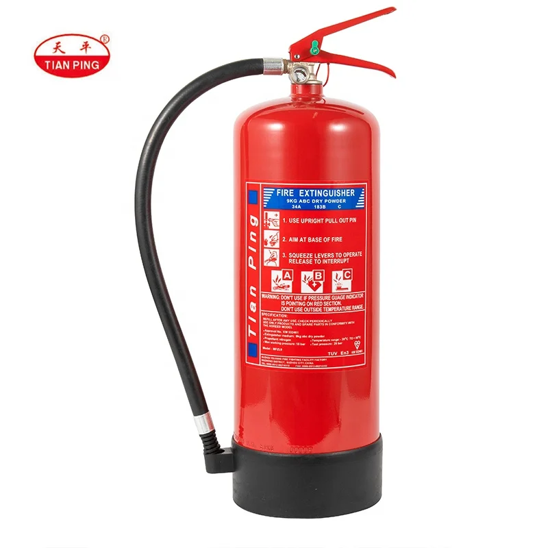 9KG Kitemark&BSI  EN3& TUV  CE  ABC dry powder fire extinguisher