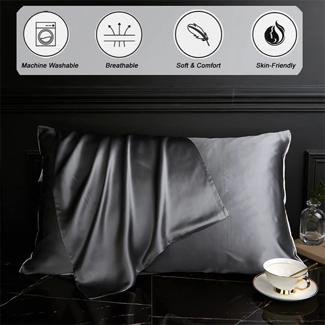 22momme Mulberry Envelope Pillowcase 100% Mulberry Silk Pillow case For Hair And Skin