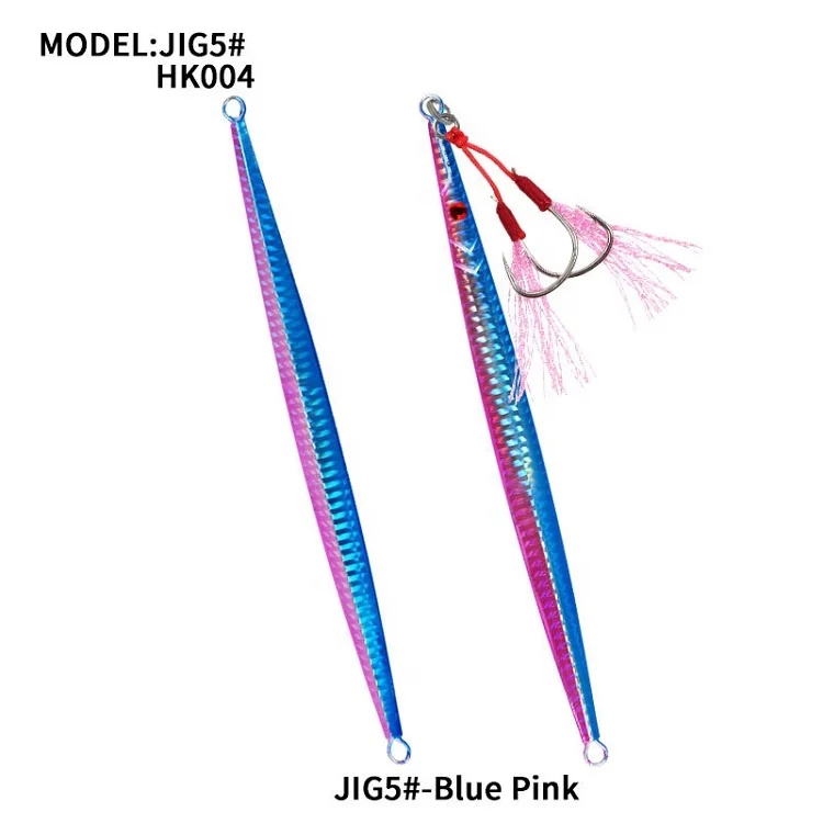 High Quality Fishing Metal Jig With Assist Hook  60g80g160g200g250g300g350g Luminous Vertical Jigging Lure