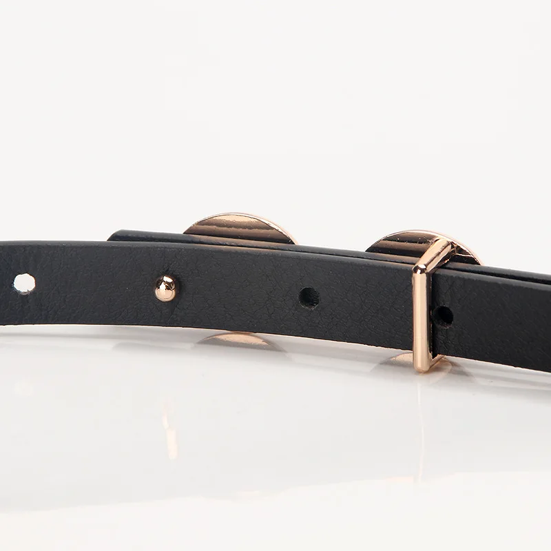 Wholesale Ladies Alloy Buckle Hundred Match Pu Fine Belt Dress West Decorative Belt Perfect Denim Pants Belt