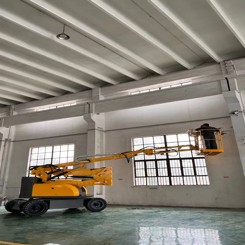 FT High quality small self propelled articulated boom lift mini picker aerial work platform boom  lift