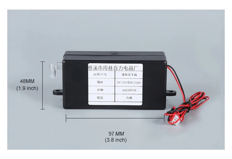 Dishwasher disinfection accessories mini ozone generator Spa bathtub ozone generator for water purifier ozone generator module