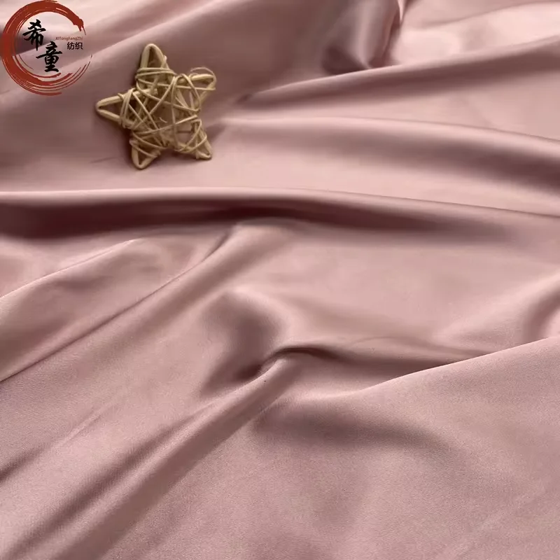 Woman party wear dress pajamas material high quality  dobby Brida silk Satin Fabric Rolls for pajamas evening dress