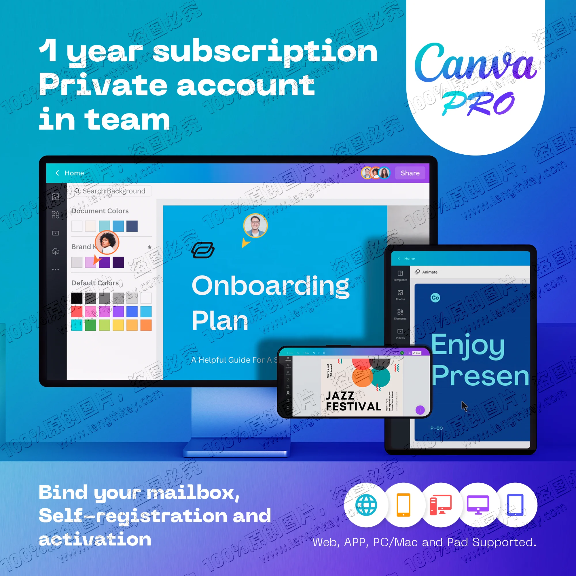 Canva Pro Private Account 1 Year Official Genuine Original Email Delivery Online Graphic Design Software