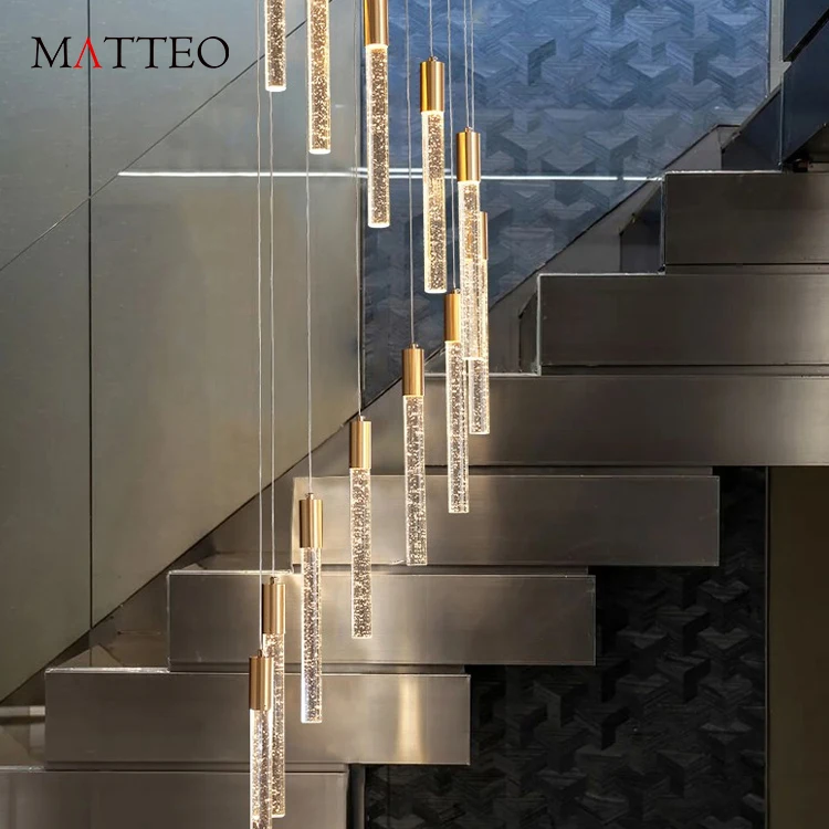 Высококлассная Современная хрустальная линейная люстра большие торговые центры отелей роскошное внутреннее освещение виллы 3000K подвесная установка