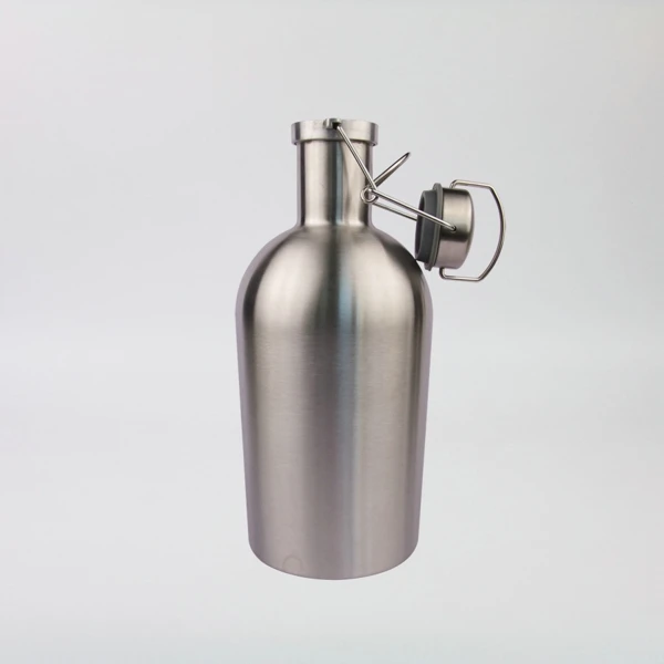 64oz personalized beer growler hydro thermos insulated water jug with handle