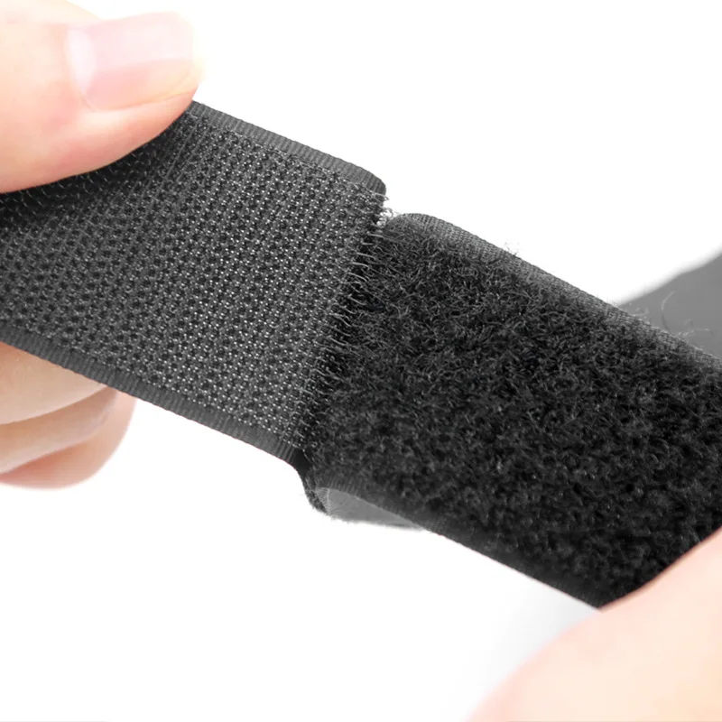 High quality soft black & white sewing custom size color 100% nylon hook and loop tape