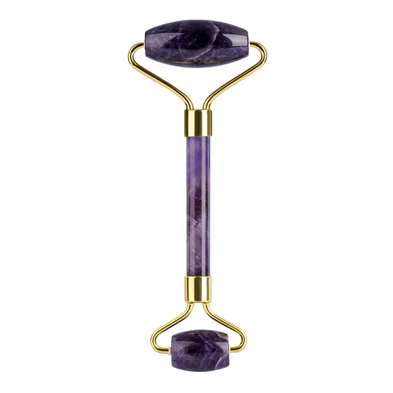 newest arrival pink jade roller top quality anti aging jade roller high quality facial jade stone 3d massage roller for face