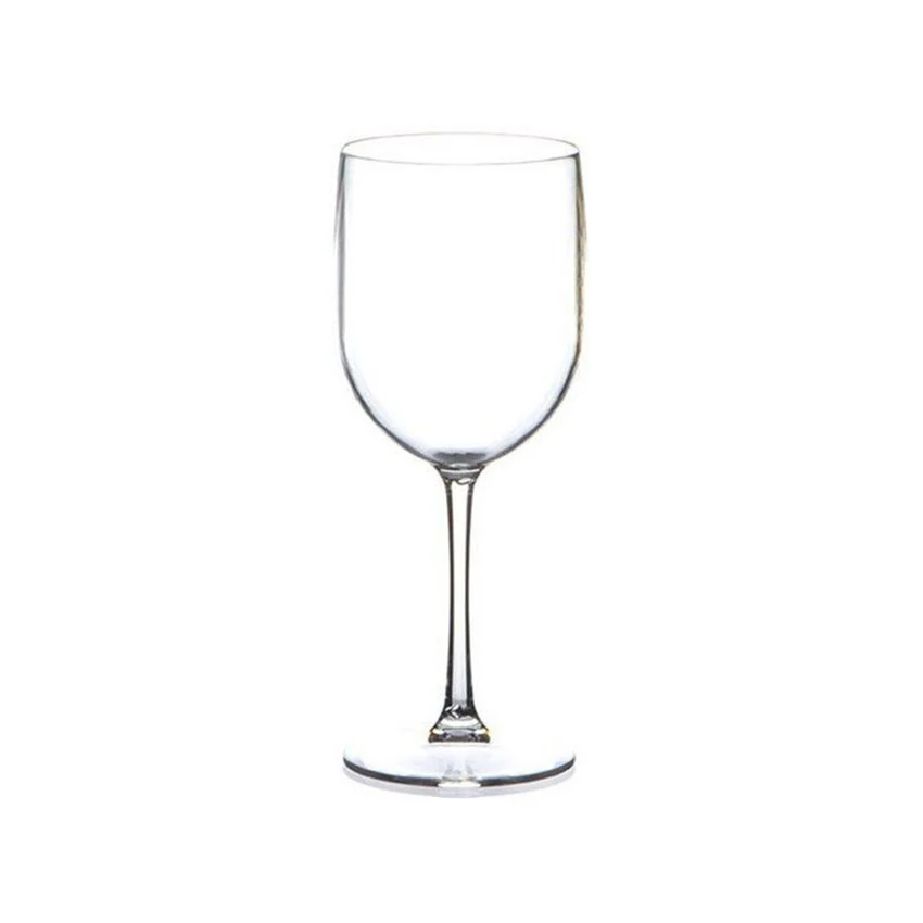 Stock BPA Free Unbreakable Plastic Wine Glass Shinny Pink Champagne Glasses