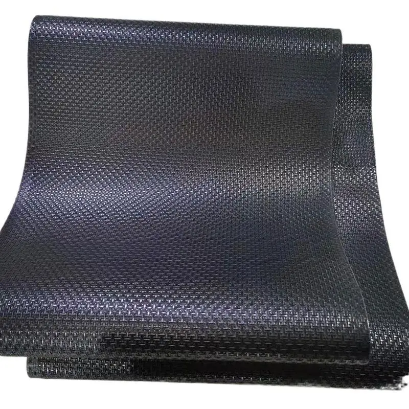 Shunnai Factory Price 1mm 2mm 3mm 4 Antistatic light weight Black low-noise pvc treadmill Belt running Belt in logistic industry