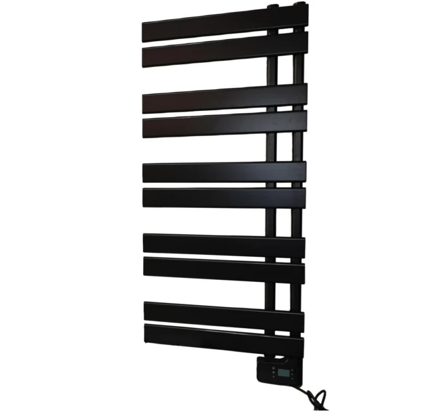 ReadyWarm Twin Towel Steel Electric Bathroom Radiator 425W 2 Modes Heating Aluminium Low Power Consumption IP24 LED Screen