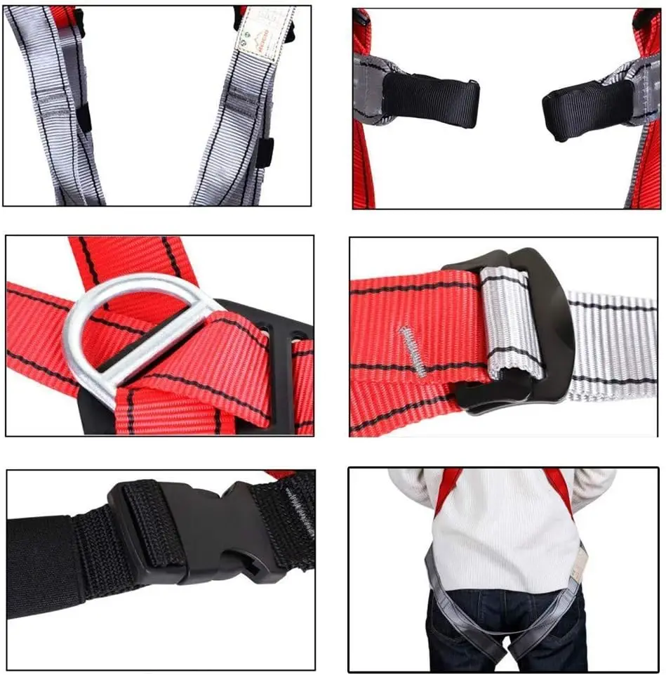ANTMAX CE 5 Point Fall Protection Kit Safety Harness for Expansion Climbing Aerial Work & Rescue Personal Protective Gear
