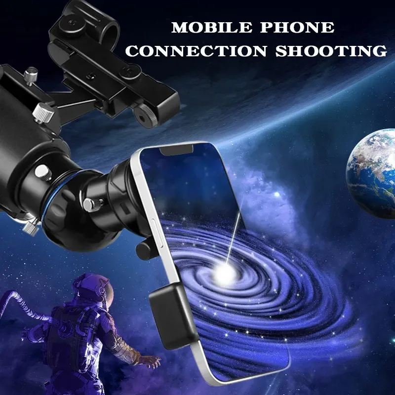 LUXUN Astronomical Telescope 90700 Portable Travel Telescope with Phone Adapter Powerful AZ-Mount Telescope with Tripod