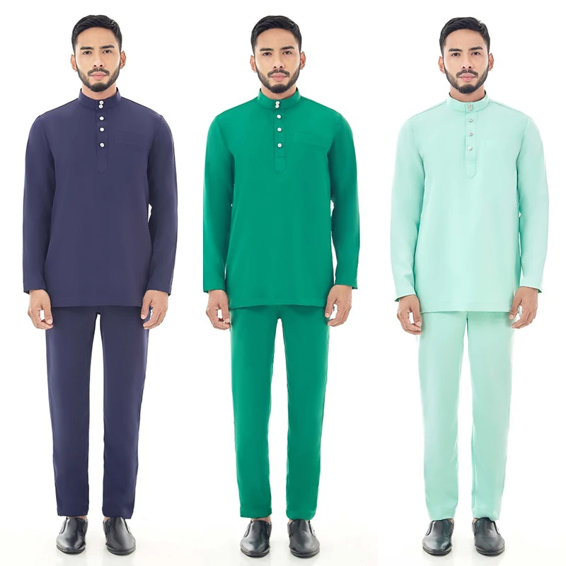 Cotton T-Shirt For Men Style Muslim Male Dress Kaftan Djellaba Jubbah Islamic Clothing Ramadan Eid Lucknowi Kurta