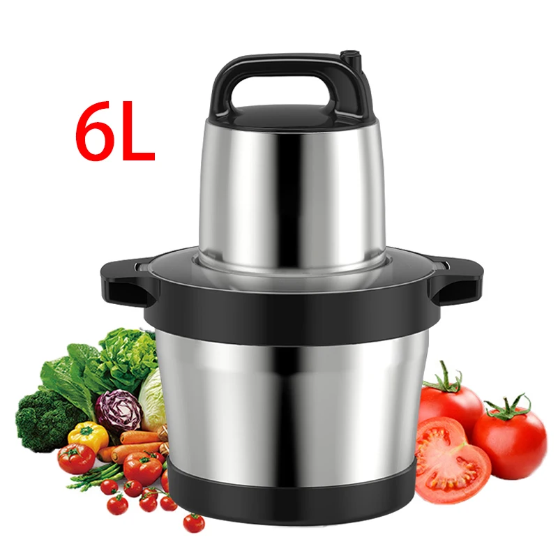 stainless steel 6L 8L fufu pounding machine meat grinder blender electric food meat chopper for fufu machine 8l
