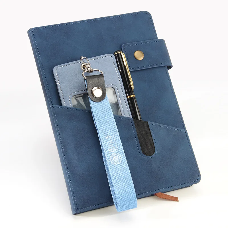 200 Pages 100 Gsm Thick Ruled Paper Daily Diary For School Business Notebook Bag Leather With Elastic Pocket