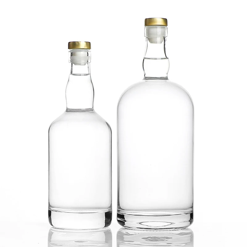 Supplier 500ml Flask Glass Bottles for Cherry Vodka Tequila Bottle Manufacturer Liquor Store Supplies