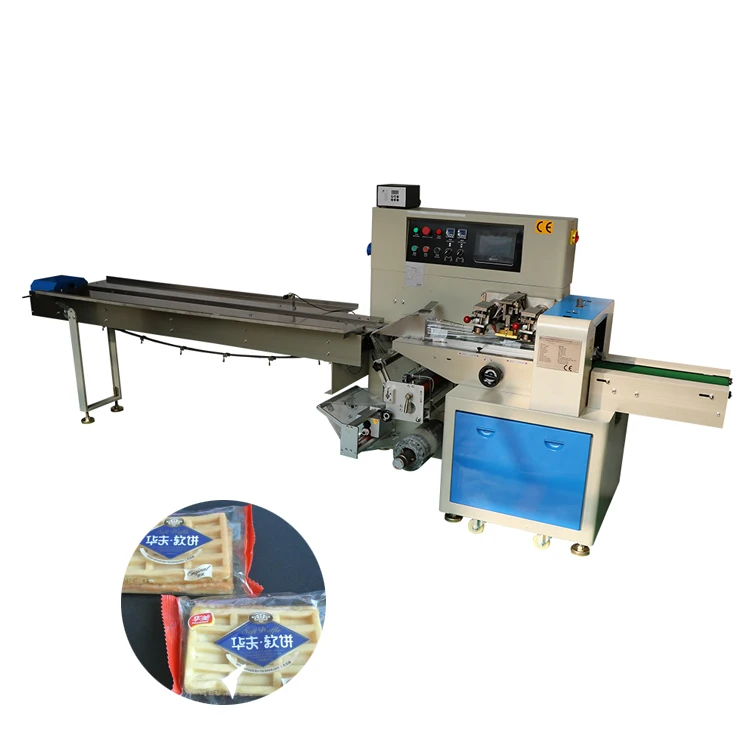 Moon Cake Making Machine Milk Cookies / Bread Pillow Type Packing Machine Machinery
