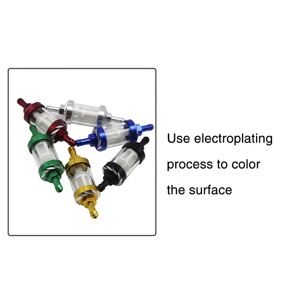 Universal 8mm CNC Fuel Filters Multiple Color Motorcycle Petrol Gas Filter for Various Types of Motorcycles